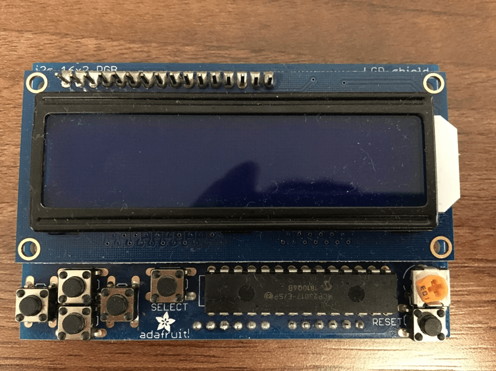 RGB LCD Shield with Buttons and Chip Soldered On